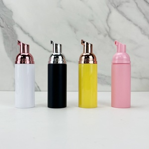 New Silicone Brush 200ml Facial Cleanser Empty Foam <b>Bottles</b> Round Foam <b>Pump</b> <b>Bottle</b> with Silicone Brush Foam Dispenser with Brush - Product Image 2