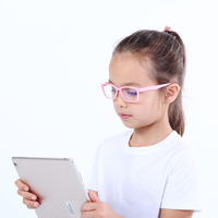 Lunettes optiques de créateur pour enfants 2026, anti-lumière bleue, monture ronde TR90, bleu et rose, nouveau style, vente chaude