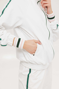 Survêtements de football pour femmes, ensemble sportif deux pièces avec sweat à capuche zippé et pantalon de jogging, pour l'extérieur, fabricant - Product Image 4