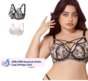 Soutien-gorge Grande Taille pour Poitrine Généreuse, Respirant en Maille, Effet Push-up, Bonnets 75D~95J, Lingerie Sexy et Confortable avec Armatures - Product Image 1