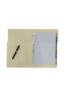 Hot New FC kích thước màu be Manila thư mục nhãn màu Binder Divider làm từ giấy bền - Product Image 2