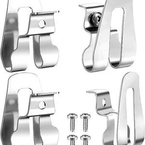 Universal <b>Tool</b> Belt Buckle Silver Drill Holder Hook With Screws For Power <b>Tools</b> <b>Storage</b> Home Use - Product Image 1