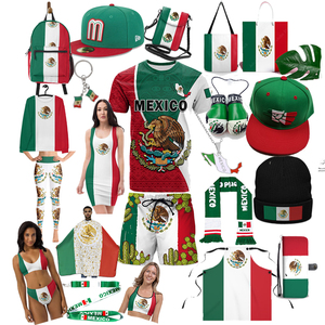 Mexique drapeau T-Shirt à capuche maillot <span class=keywords><strong>de</strong></span> <span class=keywords><strong>bain</strong></span> avec lanière en coton imprimé 3D sweat short veste maillot <span class=keywords><strong>de</strong></span> coton avec casquette <span class=keywords><strong>de</strong></span> boxe - Product Image 2