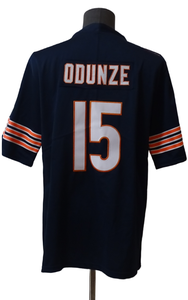 Jersey Sepak Bola Amerika Kota Chicago Terbaik Bernapas Lengan Pendek Warna Biru Dongker # 15 Roma Odunze # 18 Kaos Sepak Bola Caleb Williams - Product Image 5