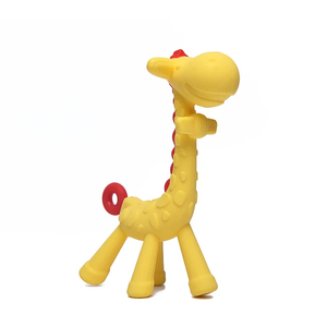 Chaîne de sucette personnalisée en silicone souple sans BPA, motif girafe, pour nouveau-nés et enfants, avec jouet doux de style cadeau d'allaitement - Product Image 1