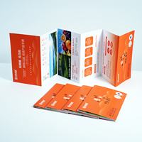 Service d'impression de brochures de dépliants personnalisés avec papier offset et matériaux en carton, y compris l'impression de cartes postales