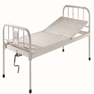 Cama de Hospital Manual de Manivela Única Joyful Abundance con Estructura de Acero, Barandilla Azul Cielo, Cama de Examen para Pacientes Ambulatorios SLV-B4012 - Product Image 3