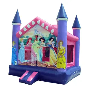 Wholesale Commercial Bounce Houses Small Sized Inflatable Princess Jumper 13' x 13'