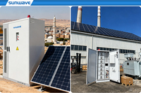 Système de stockage d'énergie (ESS) SUNWAVE 100 kWh HV en rack, 314 Ah, haute dissipation thermique, UPS Plug&Play pour ferme, tout-en-un, panneaux photovoltaïques + onduleur IP54 BMS