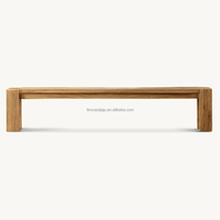 Table de salle à manger américaine simple en bois naturel rectangulaire Tables de salle à manger en bois massif Restaurant Hôtel Maison Meubles personnalisés