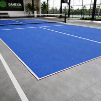 Revêtement de sol enroulable en acrylique pour terrain de pickleball extérieur, surface sportive résistante aux intempéries, sol de terrain extérieur durable