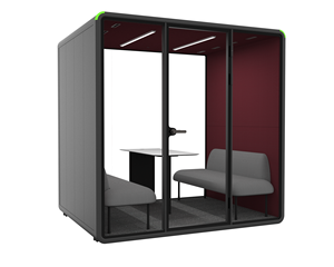 Movable 4 Person Acoustic Pod Sound Insulation Private Meeting Booth Office Silence Conference Cabin - Product Image 4