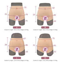 Culotte en silicone réaliste avec vagin et fesses pour travestis