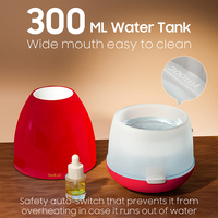 Humidificateur d'air ultrasonique 3-en-1 de haute qualité 300ml grand espace diffuseur d'arôme électrique table nouvelle tendance pour un usage domestique