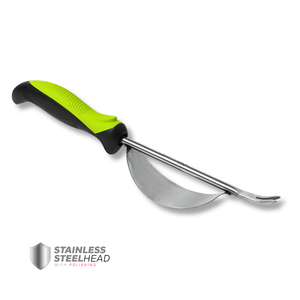 Landing 551039 Hand Weeder Garden <b>Tool</b> Ergonomic 1 Tine 330mm PP TPR Handle 175mm Head Black Green Dandelion <b>Weeding</b> Fork OEM - Product Image 1