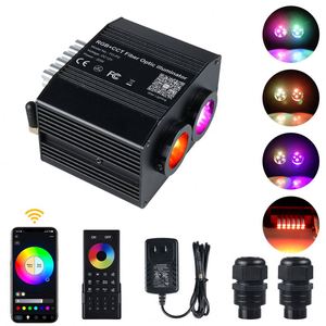 Kit de plafonnier étoilé RVBWW bicolore 12V 20W, nouvelle version améliorée, avec fibres optiques activées par le son et effets de météores RVB pour plafond de voiture - Product Image 1