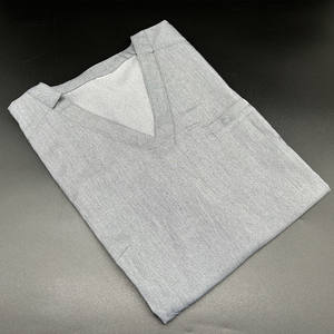 女性磨砂上衣经典v领瑜伽慢跑裤医疗护理制服磨砂套装 - Product Image 5