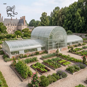 Serre <span class=keywords><strong>en</strong></span> verre de style victorien personnalisée BLVE avec cadre blanc pour terrasse arrière-cour, cour et véranda <span class=keywords><strong>en</strong></span> <span class=keywords><strong>fer</strong></span> forgé - Product Image 5
