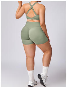 Soutien-gorge de sport Short Veste Manteau <span class=keywords><strong>Obese</strong></span> Plus Size Yoga Clothing Womens XXXl Yoga Set - Product Image 4