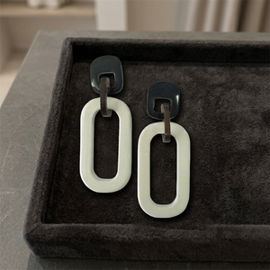 Boucles d'oreilles artisanales écologiques non toxiques en corne de buffle dorée, mignonnes pour enfants, accessoire de mariage artisanal vietnamien, pendentif - Product Image 3