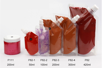 Base de Rouge à Lèvres Mat à Haute Pigmentation pour DIY, Vente en Gros, Échantillons de Taille Pratique, en Sachet Plastique Végétalien, Huile de Base pour Gloss à Lèvres, Vente Chaude