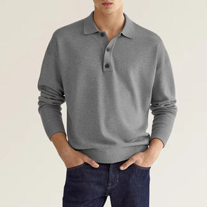OUTPACE Langarm Maroon Color <span class=keywords><strong>Polo</strong></span> Shirts Kariertes <span class=keywords><strong>Polo</strong></span> <span class=keywords><strong>Shirt</strong></span> zum Verkauf, billige Langarm <span class=keywords><strong>Polo</strong></span> Shirts für Männer - Product Image 3