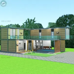 럭셔리 조립식 모듈 컨테이너 홈 가구 수영장 현대 가정