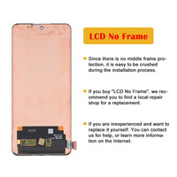 Écran OLED complet de haute qualité avec châssis pour OnePlus 10R CPH2411 Ace, numériseur tactile LCD de remplacement pour téléphone portable (sans châssis)