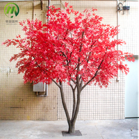 Arbre d'érable artificiel personnalisé en fibre de verre, grand arbre d'érable d'automne durable et naturel, plante simulée longue durée