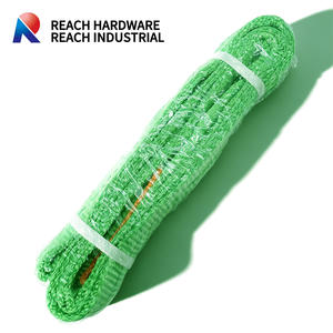 60mm×5m 14T/30000lbs ヘビーデューティー ダブルプライ フラットリフティングPEウェビングスリングベルト 車牽引ストラップ トラック車両工具 車トレーラー用 - Product Image 5