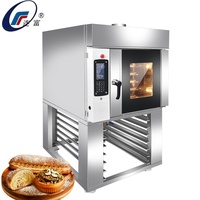 Four rotatif électrique à gaz à air chaud de haute qualité pour le pain, la baguette, les biscuits, les gâteaux, la pizza avec une garantie d'un an