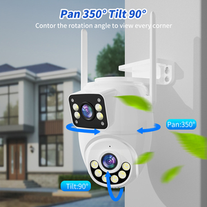 Outdoor 4MP IP Wireless Security Camera Dual Screen <strong>Auto</strong> Tracking Pan-Tilt Human <strong>Motion</strong> <strong>Detection</strong> Night Vision SD Card Supports - Product Image 4