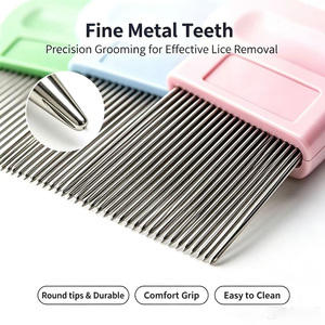 Peine de Púas Finas para Eliminar Piojos y Lêndeas, para Niños y Adultos, Herramienta de Aseo Duradera de Acero Inoxidable para el Hogar y la Escuela - Product Image 3