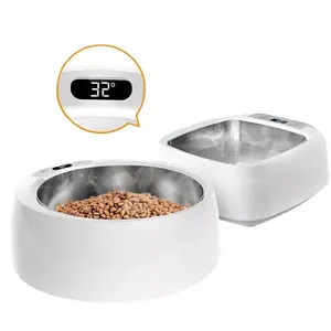 Intelligent Electric Heated Cat Bowl Warm Pet Feeder Food and Water Constant Temperature Control Dog Bowl Stainless