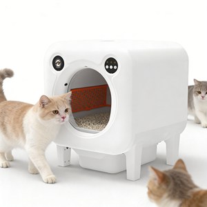 Caja de arena para gatos de fábrica, completamente cerrada, a prueba de salpicaduras, de gran capacidad, fácil de limpiar y segura. - Product Image 1