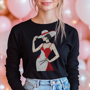 Fourniture d'usine : Transfert thermocollant de <span class=keywords><strong>strass</strong></span> pour robe de femme avec chapeau, <span class=keywords><strong>strass</strong></span> brillants pour t-shirts et accessoires de vestes en jean pour femmes - Product Image 4