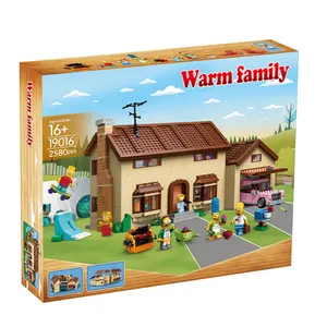 16005 2586 개/대 호환 71006 Simpsonses 하우스 빌딩 블록 어린이 장난감 선물