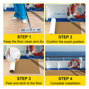 Alfombrilla Antideslizante de Espuma EVA <span class=keywords><strong>para</strong></span> Cubierta de Barco, con Apariencia de <span class=keywords><strong>Madera</strong></span>, Protección Térmica, <span class=keywords><strong>para</strong></span> Uso en Exteriores, Tipo Teca <span class=keywords><strong>Sintética</strong></span> - Product Image 6