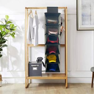 Organizador de Ropa Interior y Calcetines Portátil de Doble Cara con Colgador Metálico, Ahorra Espacio, Ecológico, Bolsa para Ropa de 40x80cm - Product Image 1