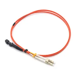 Cable de parche de fibra óptica, fabricación de tecnología, dúplex de fibra óptica LC/PC a MTRJ/PC OM1 MM