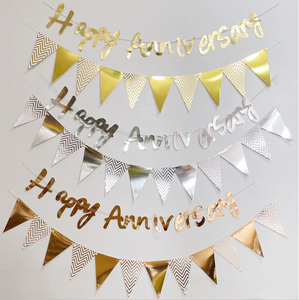 אני אוהב אותך/חתונה מאושרת/רק דגלים נייר נשוי דגלים מגרלנד עבור יום נישואין הצעה חתונה יום נישואין - Product Image 4