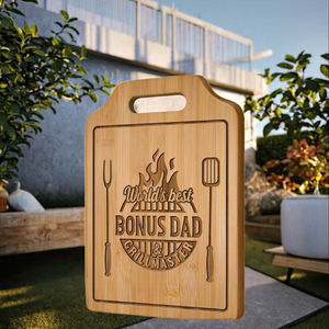 <span class=keywords><strong>Planche</strong></span> à découper rectangulaire en bambou gravée cadeau de <span class=keywords><strong>papa</strong></span> pour anniversaire ou fête des pères en bois d'ébène et résine pour la cuisine - Product Image 6