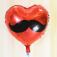 Ballons de fête en aluminium pour la Saint-Valentin, décoration moustache lèvres « Kiss Me »