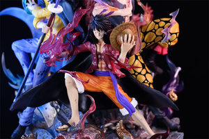 <span class=keywords><strong>Figurine</strong></span> <span class=keywords><strong>Manga</strong></span> 40CM Grande Taille 1 PIÈCE Capitaine Luffy Eustass Kid Trafalgar D Water Law Toy PVC Anime Figure pour Figura Adulte - Product Image 2