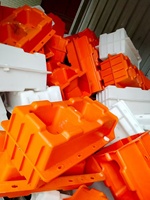 Reazone 2025 Nouveau moule à briques creuses double face en béton décoratif, en plastique ABS durable, résistant au vent fort, pour porte extérieure