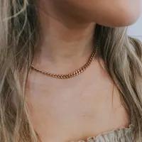 EMANCO Collier ras du cou classique en acier inoxydable plaqué or 14 carats pour femme, style punk, vente en gros, 2/3/4/6/8MM, livraison directe