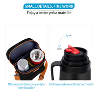 Sac isotherme Yerba Mate réutilisable en polyester imperméable portable pour le transport de nourriture, de boissons, de tasses, de housses de Offre Spéciale avec logo personnalisé