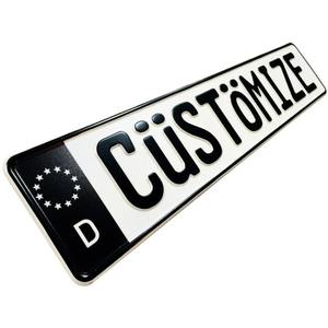 Plaques <span class=keywords><strong>d</strong></span>'<span class=keywords><strong>immatriculation</strong></span> de voiture européennes en aluminium gaufré, vierges, 520x110mm, <span class=keywords><strong>avec</strong></span> <span class=keywords><strong>logo</strong></span> personnalisé, finition brillante, vente en gros - Product Image 2