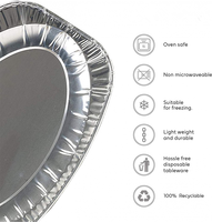 Lot de 20 barquettes jetables en aluminium personnalisées avec brochure, emballage rétractable, vente en gros