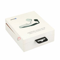 Caja de cartón plegable con diseño personalizado de fábrica china, ecológica, con revestimiento reciclado, en forma de libro, para auriculares.